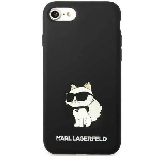 Etui Karl Lagerfeld KLHCI8SNCHBCK Apple iPhone SE 2022/SE 2020/8/7 hardcase czarny/black Silicone Choupette