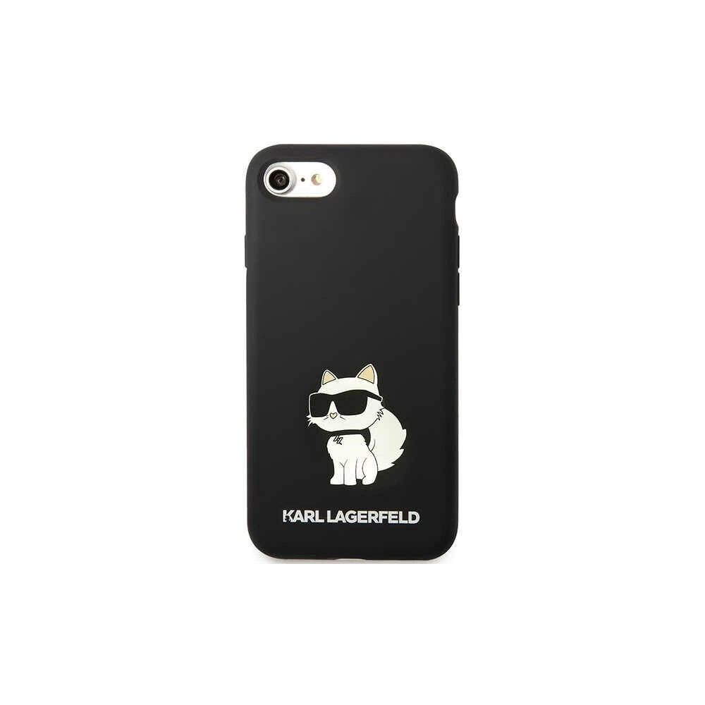 Hurtownia GSM - Case Karl Lagerfeld KLHCI8SNCHBCK Apple iPhone SE 2022/SE 2020/8/7 Hardcase schwarz/black Silicone Choupette - KLD1450 - {ean13} - Hurt