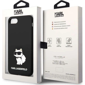 Hurtownia GSM - Case Karl Lagerfeld KLHCI8SNCHBCK Apple iPhone SE 2022/SE 2020/8/7 Hardcase schwarz/black Silicone Choupette - KLD1450 - {ean13} - Hurt