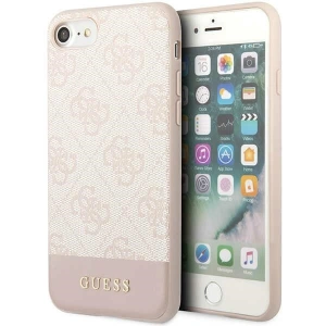 Hurtownia GSM - Etui Guess GUHCI8G4GLPI Apple iPhone SE 2022/SE 2020/8/7 rózsaszín/pink kemény tok 4G Stripe Collection - GUE2393 - {ean13} - Hurt