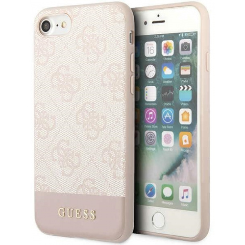 Hurtownia Guess - 3666339118907 - GUE2393 - Etui Guess GUHCI8G4GLPI Apple iPhone SE 2022/SE 2020/8/7 różowy/pink hard case 4G Stripe Collection - B2B homescreen