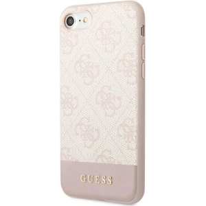 Hurtownia GSM - Etui Guess GUHCI8G4GLPI Apple iPhone SE 2022/SE 2020/8/7 rózsaszín/pink kemény tok 4G Stripe Collection - GUE2393 - {ean13} - Hurt