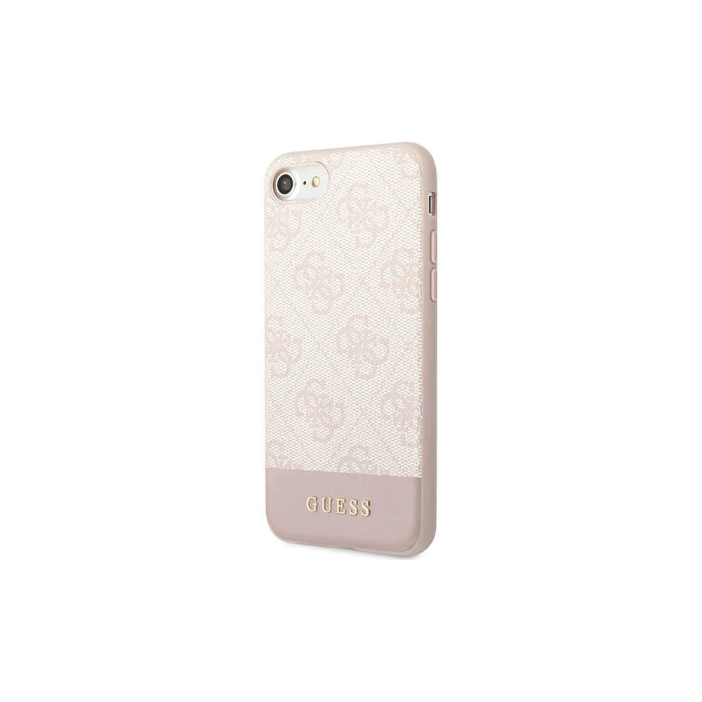 Hurtownia GSM - Etui Guess GUHCI8G4GLPI Apple iPhone SE 2022/SE 2020/8/7 roz/roz hard case 4G Stripe Collection - GUE2393 - {ean13} - Hurt