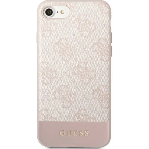 Hurtownia GSM - Etui Guess GUHCI8G4GLPI Apple iPhone SE 2022/SE 2020/8/7 rózsaszín/pink kemény tok 4G Stripe Collection - GUE2393 - {ean13} - Hurt