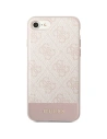 Hurtownia GSM - Etui Guess GUHCI8G4GLPI Apple iPhone SE 2022/SE 2020/8/7 růžový/pink hard case 4G Stripe Collection - GUE2393 - {ean13} - Hurt