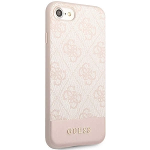 Hurtownia GSM - Etui Guess GUHCI8G4GLPI Apple iPhone SE 2022/SE 2020/8/7 rózsaszín/pink kemény tok 4G Stripe Collection - GUE2393 - {ean13} - Hurt