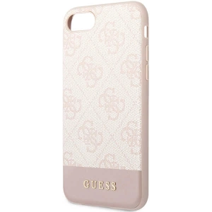 Hurtownia GSM - Etui Guess GUHCI8G4GLPI Apple iPhone SE 2022/SE 2020/8/7 rózsaszín/pink kemény tok 4G Stripe Collection - GUE2393 - {ean13} - Hurt