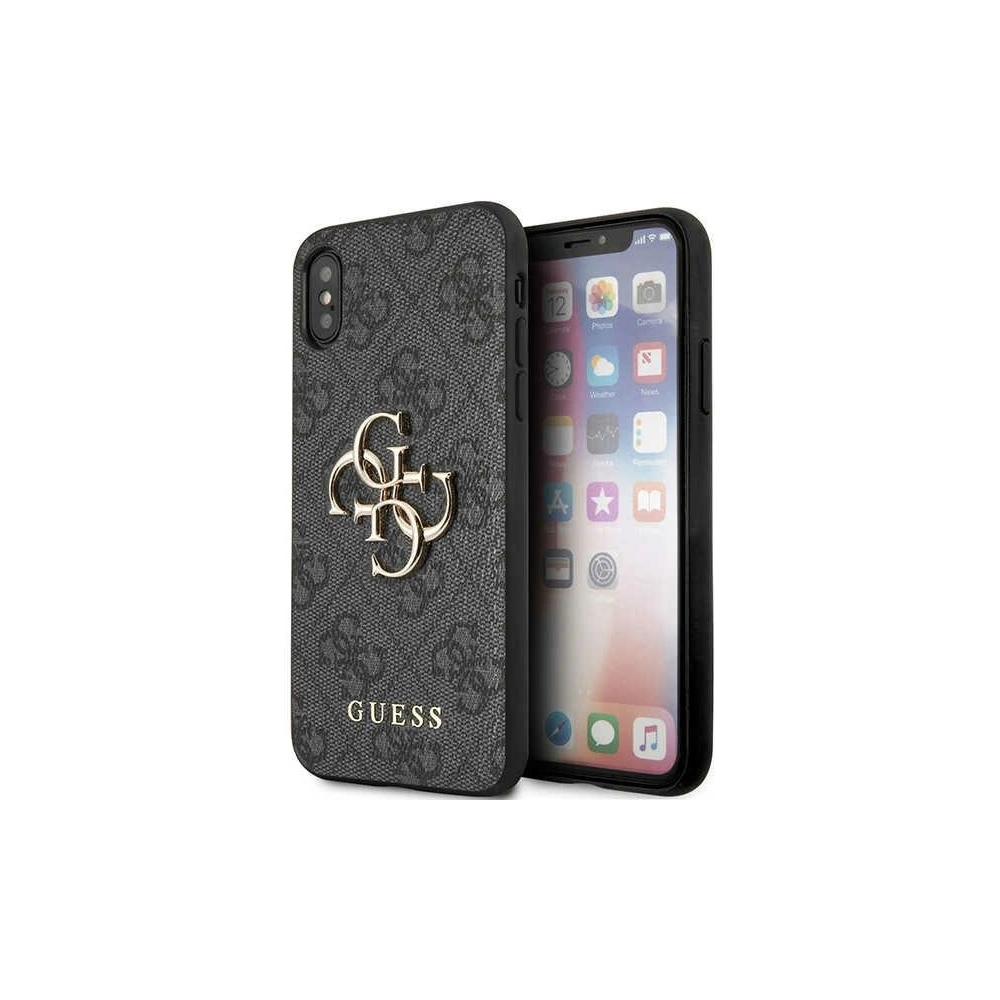 Hurtownia GSM - Case Guess GUHCPX4GMGGR Apple iPhone XS/X grau/grau Hartschale 4G Big Metal Logo - GUE2394 - {ean13} - Hurt