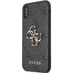 Hurtownia GSM - Etui Guess GUHCPX4GMGGR Apple iPhone XS/X gri/hardcase 4G Big Metal Logo - GUE2394 - {ean13} - Hurt