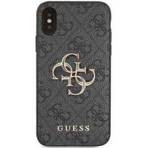 Hurtownia GSM - Case Guess GUHCPX4GMGGR Apple iPhone XS/X grau/grau Hartschale 4G Big Metal Logo - GUE2394 - {ean13} - Hurt