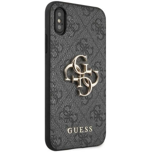 Hurtownia GSM - Case Guess GUHCPX4GMGGR Apple iPhone XS/X grau/grau Hartschale 4G Big Metal Logo - GUE2394 - {ean13} - Hurt