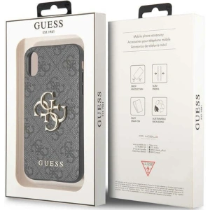 Hurtownia GSM - Case Guess GUHCPX4GMGGR Apple iPhone XS/X grau/grau Hartschale 4G Big Metal Logo - GUE2394 - {ean13} - Hurt