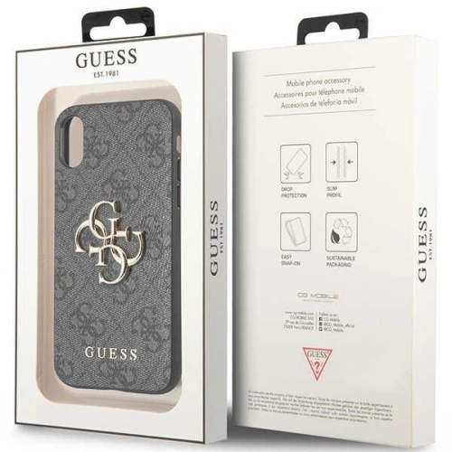 Etui Guess GUHCPX4GMGGR Apple iPhone XS/X szary/grey hardcase 4G Big Metal Logo