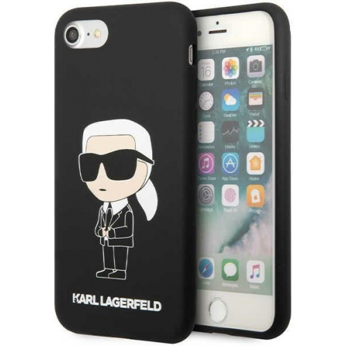 Hurtownia Karl Lagerfeld - 3666339102012 - KLD1451 - Etui Karl Lagerfeld KLHCI8SNIKBCK Apple iPhone SE 2022/SE 2020/8/7 hardcase czarny/black Silicone Ikonik - B2B homescreen