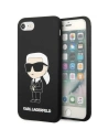 Etui Karl Lagerfeld KLHCI8SNIKBCK Apple iPhone SE 2022/SE 2020/8/7 hardcase negru/black Silicone Ikonik
