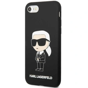Hurtownia GSM - Case Karl Lagerfeld KLHCI8SNIKBCK Apple iPhone SE 2022/SE 2020/8/7 Hardcase schwarz/black Silicone Ikonik - KLD1451 - {ean13} - Hurt