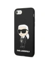 Hurtownia GSM - Case Karl Lagerfeld KLHCI8SNIKBCK Apple iPhone SE 2022/SE 2020/8/7 Hardcase schwarz/black Silicone Ikonik - KLD1451 - {ean13} - Hurt