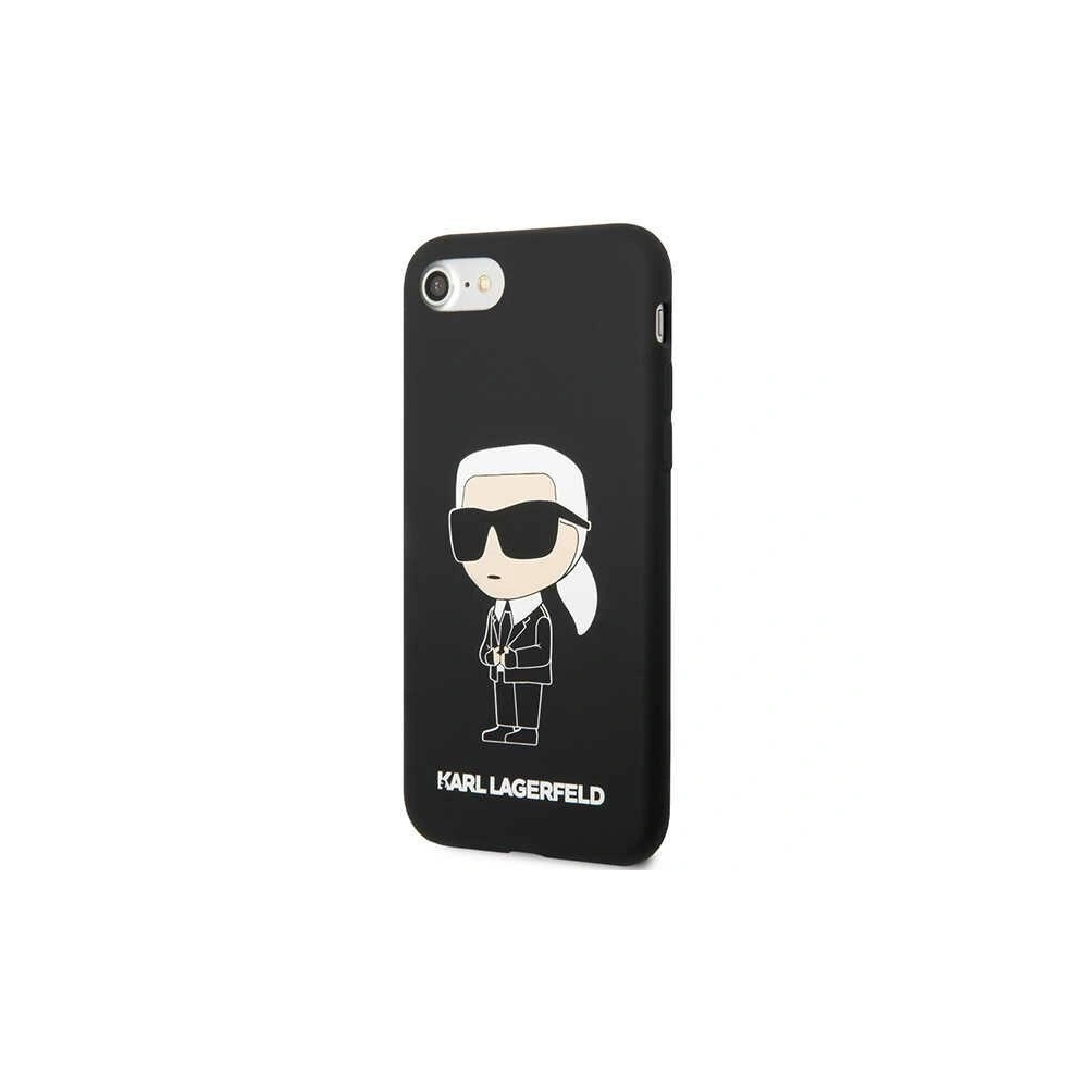 Hurtownia GSM - Case Karl Lagerfeld KLHCI8SNIKBCK Apple iPhone SE 2022/SE 2020/8/7 Hardcase schwarz/black Silicone Ikonik - KLD1451 - {ean13} - Hurt
