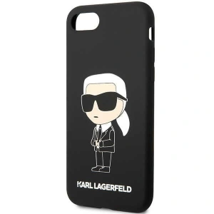 Hurtownia GSM - Case Karl Lagerfeld KLHCI8SNIKBCK Apple iPhone SE 2022/SE 2020/8/7 Hardcase schwarz/black Silicone Ikonik - KLD1451 - {ean13} - Hurt