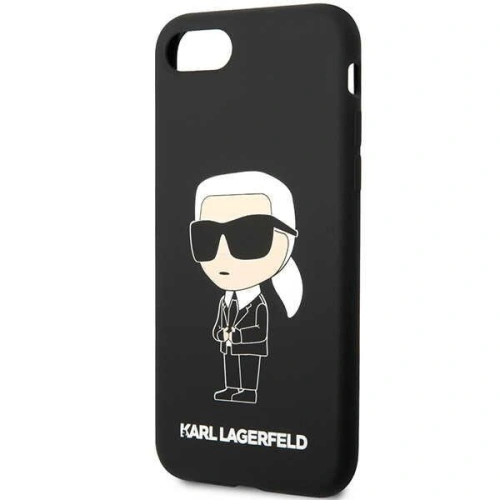 Etui Karl Lagerfeld KLHCI8SNIKBCK Apple iPhone SE 2022/SE 2020/8/7 hardcase czarny/black Silicone Ikonik