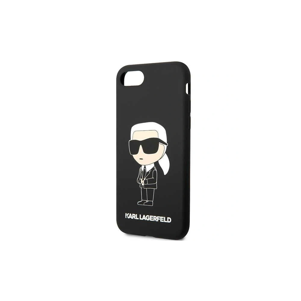 Hurtownia GSM - Case Karl Lagerfeld KLHCI8SNIKBCK Apple iPhone SE 2022/SE 2020/8/7 Hardcase schwarz/black Silicone Ikonik - KLD1451 - {ean13} - Hurt