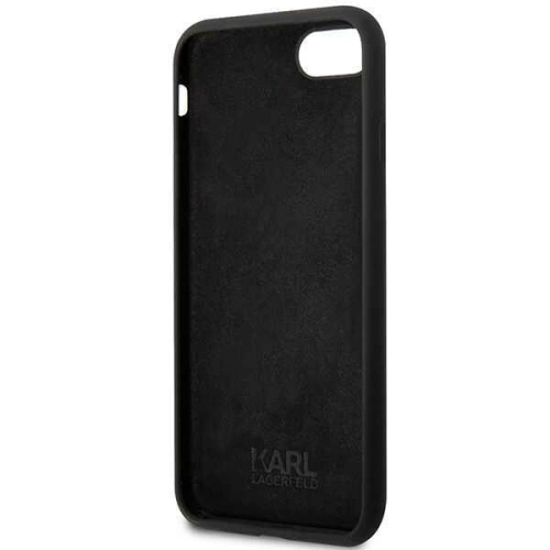Etui Karl Lagerfeld KLHCI8SNIKBCK Apple iPhone SE 2022/SE 2020/8/7 hardcase czarny/black Silicone Ikonik