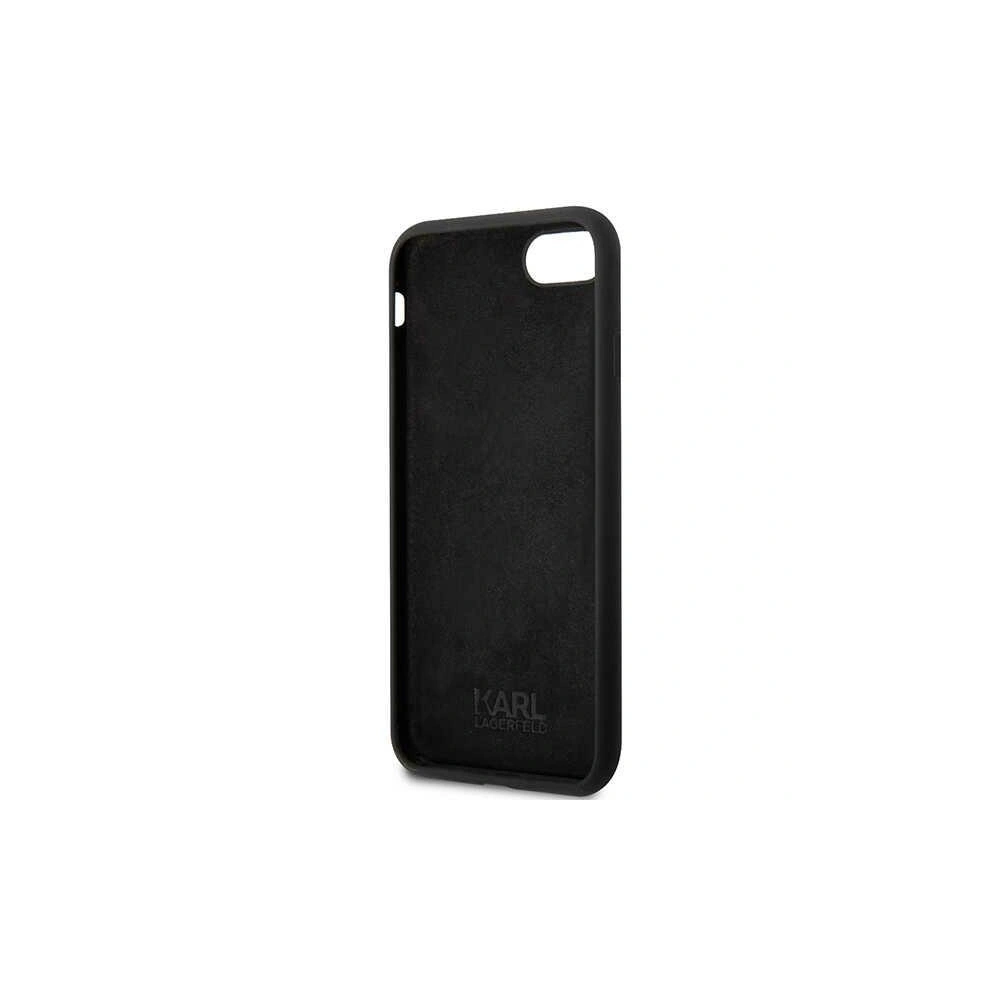Hurtownia GSM - Case Karl Lagerfeld KLHCI8SNIKBCK Apple iPhone SE 2022/SE 2020/8/7 Hardcase schwarz/black Silicone Ikonik - KLD1451 - {ean13} - Hurt