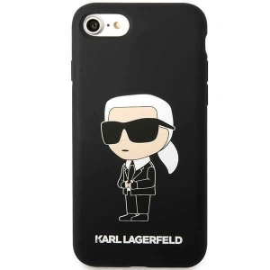 Hurtownia GSM - Case Karl Lagerfeld KLHCI8SNIKBCK Apple iPhone SE 2022/SE 2020/8/7 Hardcase schwarz/black Silicone Ikonik - KLD1451 - {ean13} - Hurt