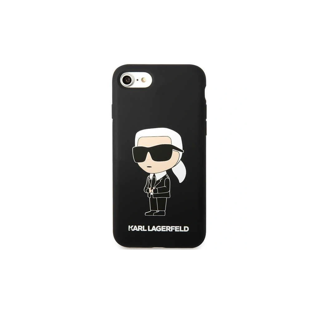 Hurtownia GSM - Etui Karl Lagerfeld KLHCI8SNIKBCK Apple iPhone SE 2022/SE 2020/8/7 hardcase černý/black Silicone Ikonik - KLD1451 - {ean13} - Hurt