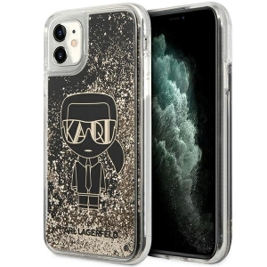 Wholesale Karl Lagerfeld KLHCN61LGGKBK Apple iPhone 11/XR black hardcase Liquid Glitter Gatsby - KLD1452 - {ean13} - Hurt