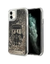 Etui Karl Lagerfeld KLHCN61LGGKBK Apple iPhone 11/XR fekete/black hardcase Liquid Glitter Gatsby