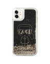Wholesale Karl Lagerfeld KLHCN61LGGKBK Apple iPhone 11/XR black hardcase Liquid Glitter Gatsby - KLD1452 - {ean13} - Hurt