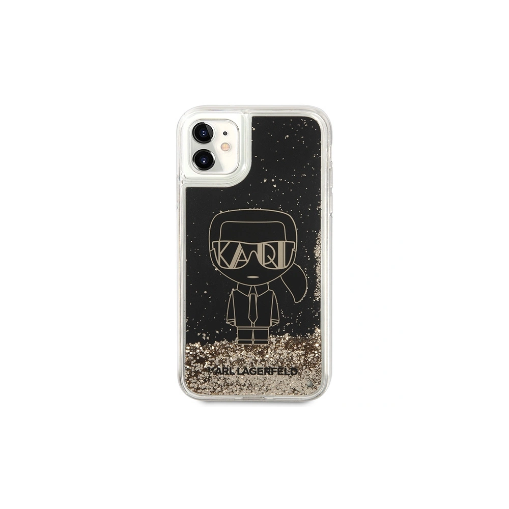 Hurtownia GSM - Etui Karl Lagerfeld KLHCN61LGGKBK Apple iPhone 11/XR fekete/black hardcase Liquid Glitter Gatsby - KLD1452 - {ean13} - Hurt