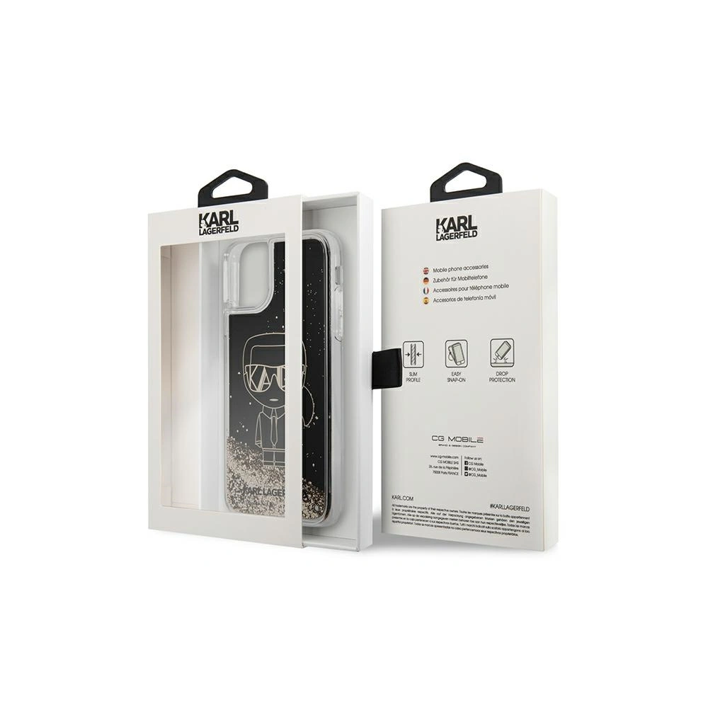 Hurtownia GSM - Etui Karl Lagerfeld KLHCN61LGGKBK Apple iPhone 11/XR fekete/black hardcase Liquid Glitter Gatsby - KLD1452 - {ean13} - Hurt