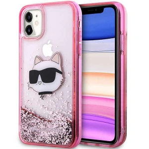 Wholesale Karl Lagerfeld KLHCN61LNCHCP Apple iPhone 11/XR pink hardcase Glitter Choupette Head - KLD1453 - {ean13} - Hurt