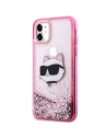 Wholesale Karl Lagerfeld KLHCN61LNCHCP Apple iPhone 11/XR pink hardcase Glitter Choupette Head - KLD1453 - {ean13} - Hurt