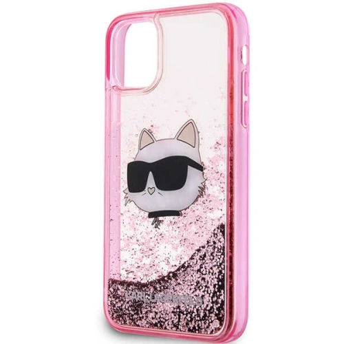 Etui Karl Lagerfeld KLHCN61LNCHCP Apple iPhone 11/XR różowy/pink hardcase Glitter Choupette Head