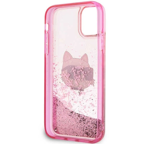 Etui Karl Lagerfeld KLHCN61LNCHCP Apple iPhone 11/XR różowy/pink hardcase Glitter Choupette Head