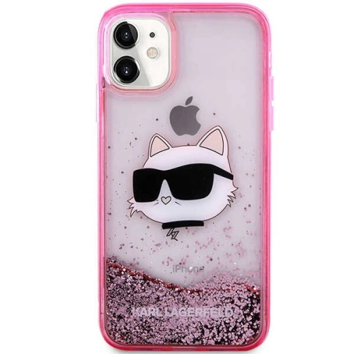 Etui Karl Lagerfeld KLHCN61LNCHCP Apple iPhone 11/XR różowy/pink hardcase Glitter Choupette Head