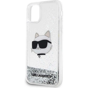 Hurtownia GSM - Etui Karl Lagerfeld KLHCN61LNCHCS Apple iPhone 11/XR argintiu/silver hardcase Glitter Choupette Head - KLD1454 - {ean13} - Hurt