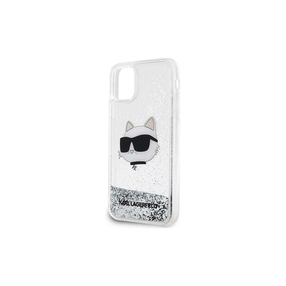 Hurtownia GSM - Etui Karl Lagerfeld KLHCN61LNCHCS Apple iPhone 11/XR argintiu/silver hardcase Glitter Choupette Head - KLD1454 - {ean13} - Hurt