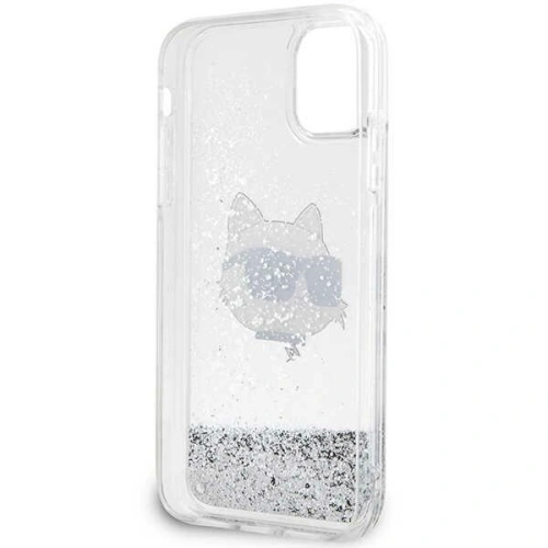 Etui Karl Lagerfeld KLHCN61LNCHCS Apple iPhone 11/XR srebrny/silver hardcase Glitter Choupette Head