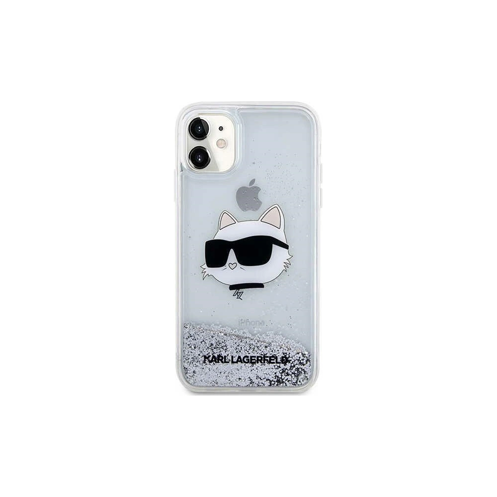Hurtownia GSM - Etui Karl Lagerfeld KLHCN61LNCHCS Apple iPhone 11/XR argintiu/silver hardcase Glitter Choupette Head - KLD1454 - {ean13} - Hurt