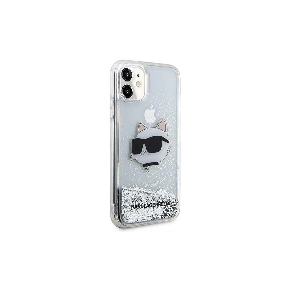 Hurtownia GSM - Etui Karl Lagerfeld KLHCN61LNCHCS Apple iPhone 11/XR ezüst/silver keménytok Glitter Choupette Head - KLD1454 - {ean13} - Hurt