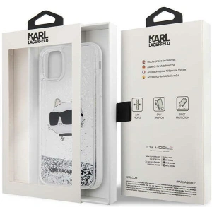 Hurtownia GSM - Etui Karl Lagerfeld KLHCN61LNCHCS Apple iPhone 11/XR argintiu/silver hardcase Glitter Choupette Head - KLD1454 - {ean13} - Hurt