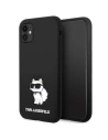 Karl Lagerfeld KLHCN61SNCHBCK Apple iPhone 11/XR hardcase black Silicone Choupette