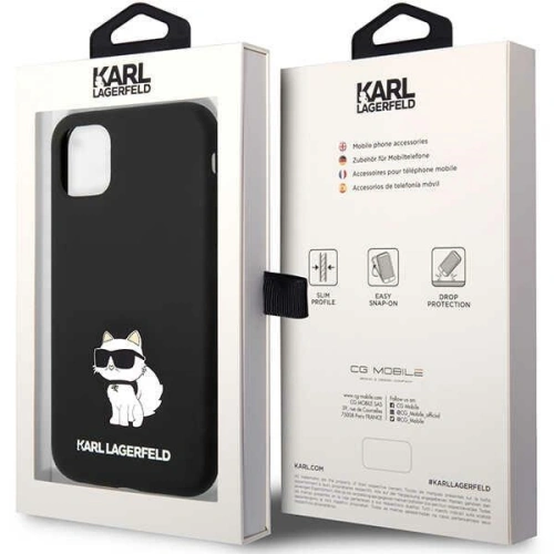 Etui Karl Lagerfeld KLHCN61SNCHBCK Apple iPhone 11/XR hardcase czarny/black Silicone Choupette