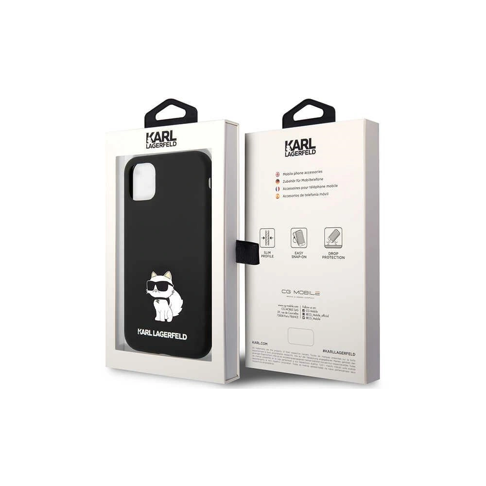 Wholesale Karl Lagerfeld KLHCN61SNCHBCK Apple iPhone 11/XR hardcase black Silicone Choupette - KLD1455 - {ean13} - Hurt