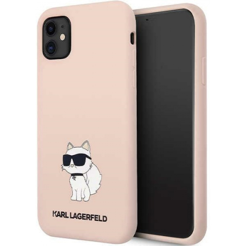 Hurtownia Karl Lagerfeld - 3666339118945 - KLD1456 - Etui Karl Lagerfeld KLHCN61SNCHBCP Apple iPhone 11/XR hardcase różowy/pink Silicone Choupette - B2B homescreen