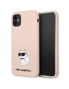 Karl Lagerfeld KLHCN61SNCHBCP Apple iPhone 11/XR hardcase pink Silicone Choupette